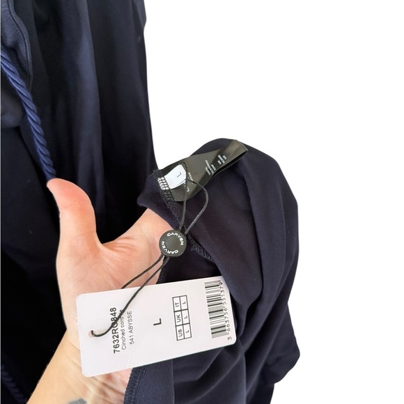 Carven NEW Cinched Cord Navy Dress - Picture 10 of 10